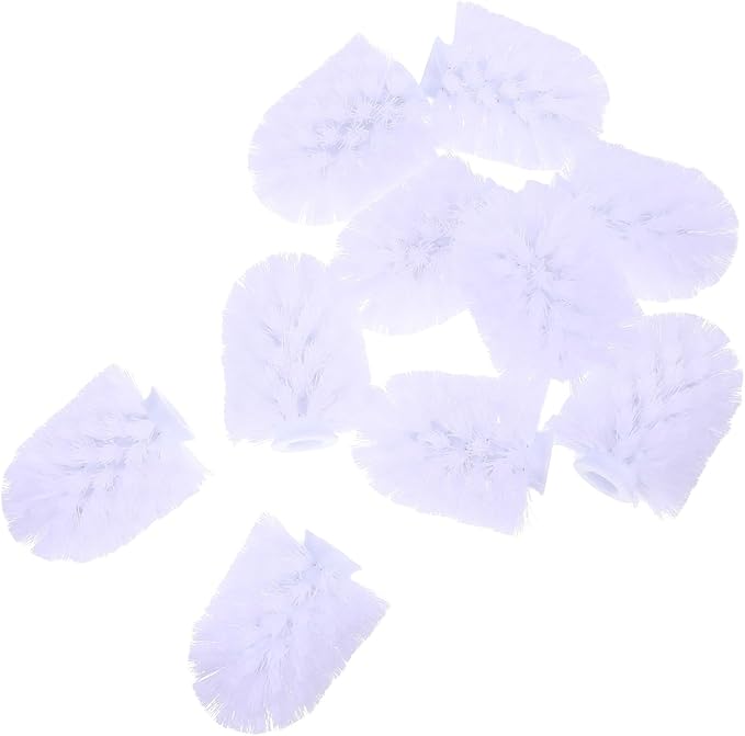 10pcs Toilet Brush Replacement Heads Stainless Steel Round Scrub Brush Heads 75x100mm Commercial for Bathroom Deep Cleaning
