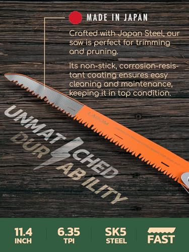 LAGOM Folding Pruning Saw | 11.4" Straight Blade | SK5 - Image 7