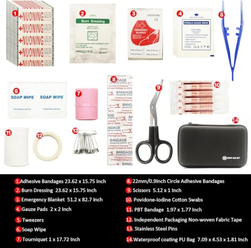 First Aid Kit Mini Small Waterproof Portable Compact Home - Image 4