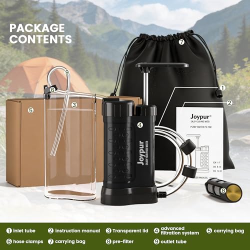 Camping Water Filter Pump Water Filtration System | Travel Essentials - Image 8