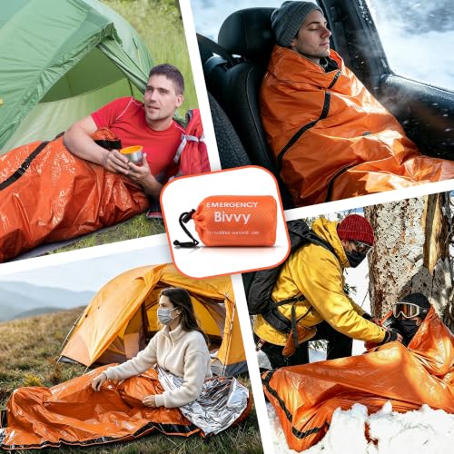 Deecam Emergency Sleeping Bags, Survival Mylar Thermal Bivy Sack - Image 3