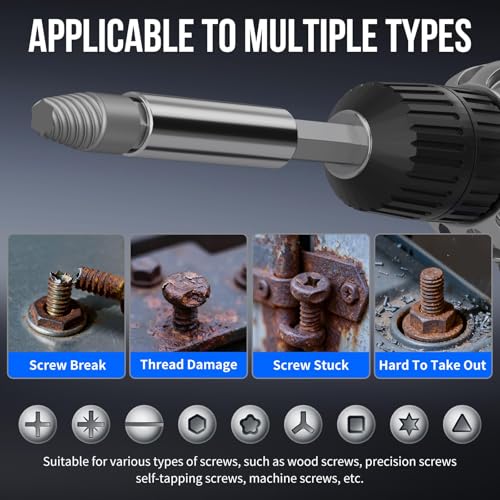 STREBITO 32PCS Damaged Screw Extractor Set, Stripped Screw - Image 4