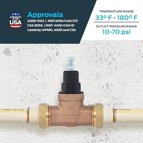 Cash Acme EB45 Pressure Regulating Valve, Double Union - Image 6