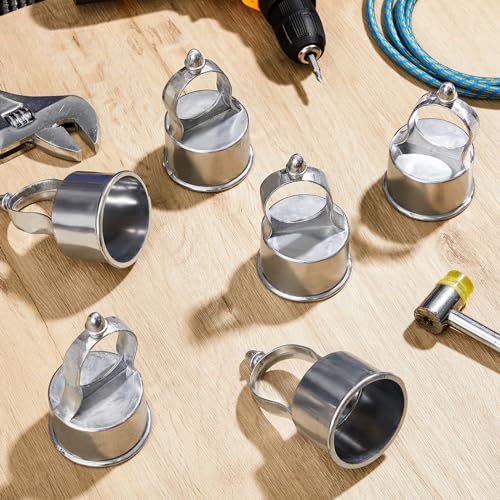 Therwen 8 Pack Chain Link Fence Loop Cap for 2-1/2" (fits - Image 3