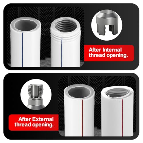2PCS Pipe Threading Tool, 1/2" & 3/4" Dual-Function | Plumbing Fix - Image 7