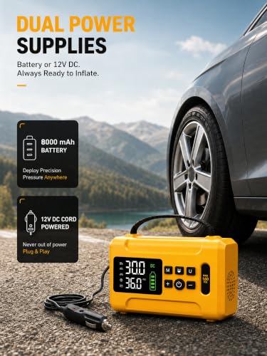 Tire Inflator Portable Air Compressor 160 PSI Air Pump - Image 4