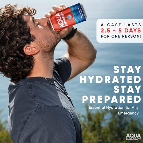 Aqua Emergency Drinking Canned Water- (24 Cans) 12 fl Oz - Image 5