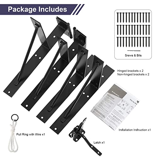 Anti Sag Gate Kit Heavy Duty No Sag Kit for Wooden Gate Fence - Image 3