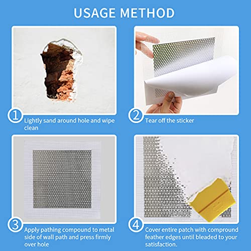 6 Inch 6Pack Drywall Patch Drywall Repair kit, Wall Repair - Image 4