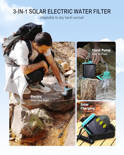 3-in-1 Water Filter System for Survival Gear & Emergency - Image 3
