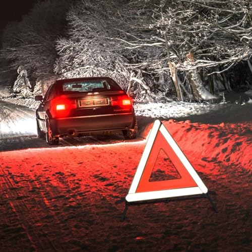 aikko Safety Triangle 6-Pack, Foldable Emergency Road Reflector - Image 3