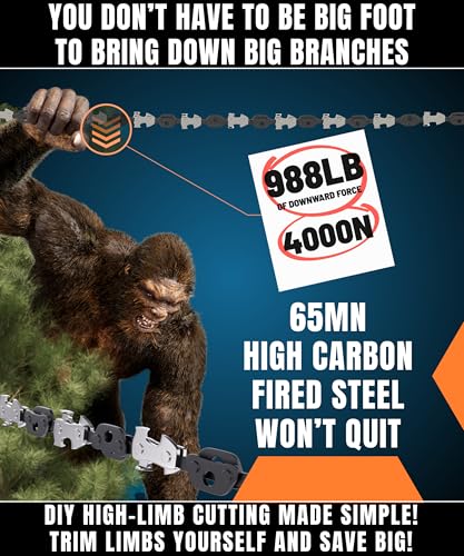 CAMPNDOOR High Limb Rope Saw 53 In - 360 Rope Chain Saw - Image 4