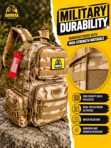 BARRERA Tactical Backpack 25L, Military MOLLE Backpack - Image 3