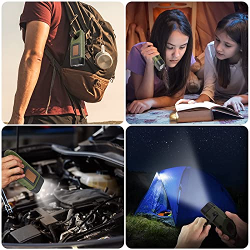 Simpeak 2-Pack Hand Crank Solar Powered Flashlight, Emergency - Image 8