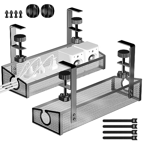 Under Desk Cable Management Tray Black, No Drill Desk | Hand Tools - Image 2