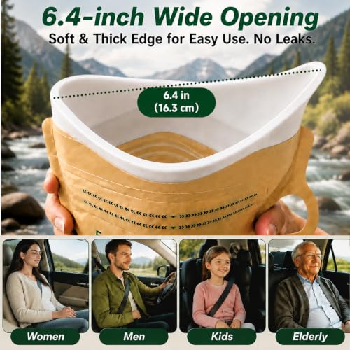 Disposable Urine Bags, Pee Bags for Travel, Camping, Traffic Jams - Image 3