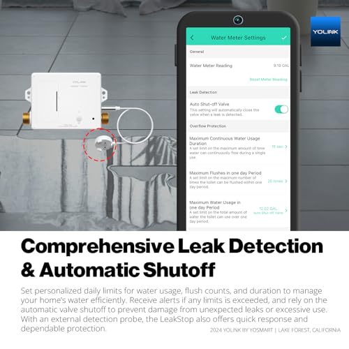 YoLink LeakStop 1-Channel Auto Shutoff Valve | Bathroom Essentials - Image 6