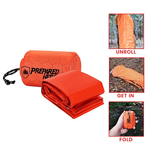 Prepared Hero Survival Bag, Emergency Bivy Sleeping Bag - Image 5