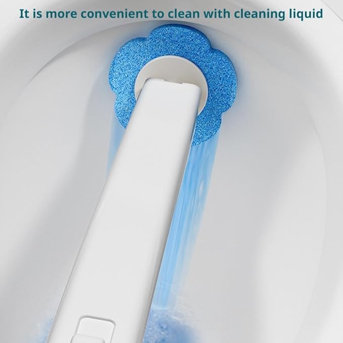2026 New Disposable Toilet Brush, Toilet Cleaner Brush with 18 Replacement Heads & Holder, Automatic Lid Opening, No Need to Touch, for Cleaning & Hygienic Bathroom Toilets Shower Tiles Maintenance