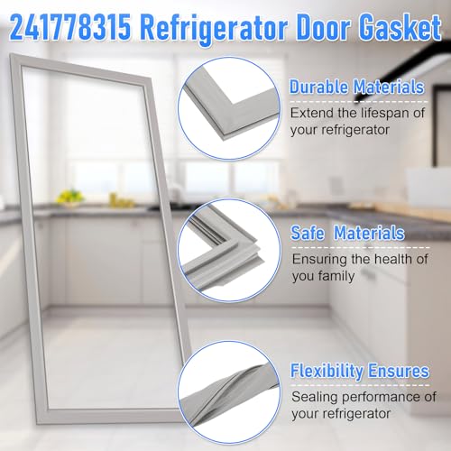 2 Pack 241778315 241778307 Refrigerator Door Gasket, Unit - Image 7