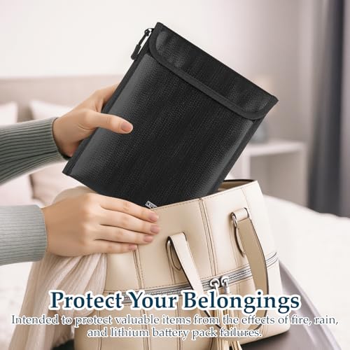3 Pack Fireproof Waterproof Document Bag with Aluminum - Image 6