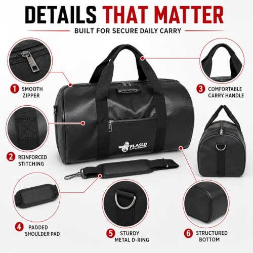 FLASLD Fire Resistant Document Bag with Lock, 18 x 10 x - Image 5