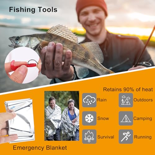 Survival Kit, Camping Tools for Hiking, Fishing & Emergencies - Image 7