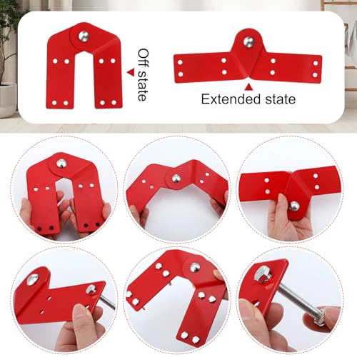 Tandefio 4 Pcs Attic Ladder Hinge Replacement Kit - Image 4