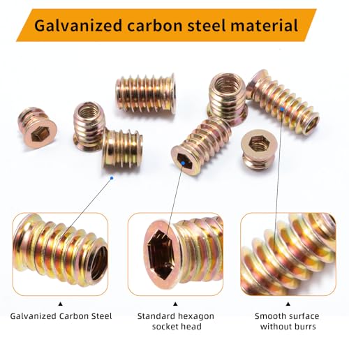 Threaded Inserts for Wood 151 PCS M6 M8 M10, Heavy Duty | Hand Tools - Image 4