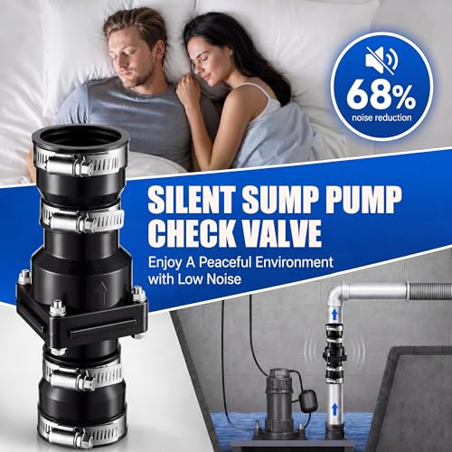 Tellingyou 2 Pack Sump Pump Check Valve Fits 1-1/2 Inch or 1-1/4 - Image 5