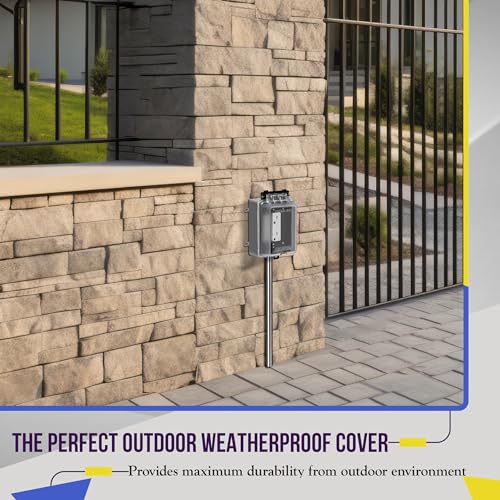 ENERLITES Extra-Duty In-Use Weatherproof Outlet Cover Kit, 1-Gang - Image 8