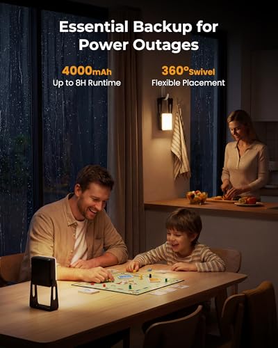 3 Pack Portable Camping Lantern, 4000mAh Dimmable LED - Image 3