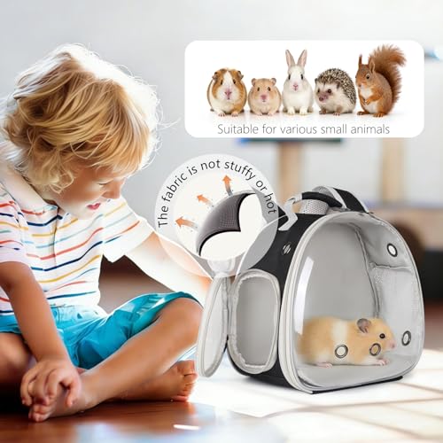 Guinea Pig Backpack, Space Capsule Bubble Window | Travel Essentials - Image 6