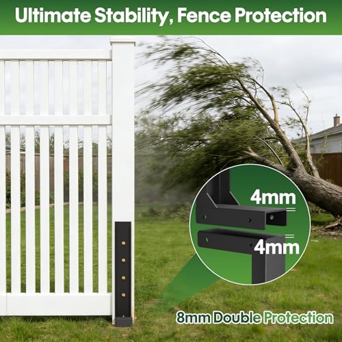 Fence Post Repair Kit 1 Pack, 8mm Double-Layer Post Anchor - Image 4