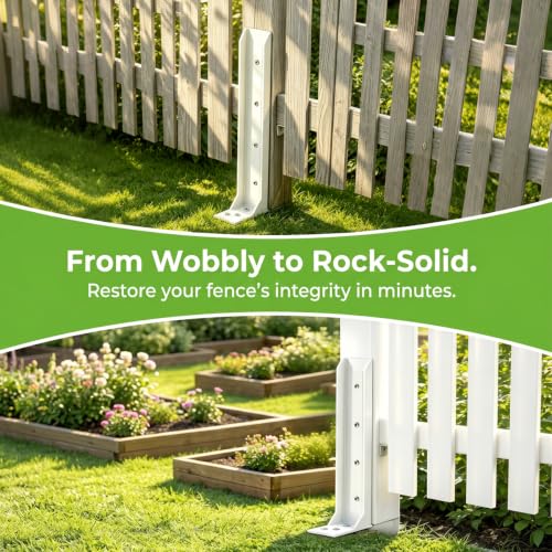 2 Pack Fence Post Repair Kit,Heavy Duty Fence Post Anchor - Image 7