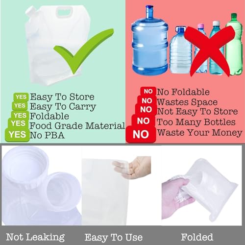 16-Pack Collapsible Water Containers (2.6 Gallon / 10L Each) - Image 5