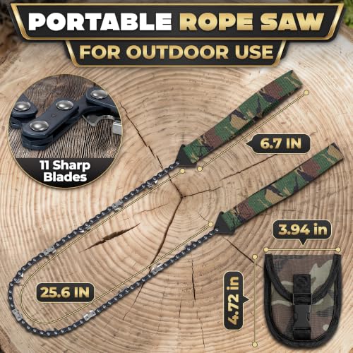 High Limb Rope Saw for Trees, 25.5" Cable Saw with 11 Teeth - Image 3