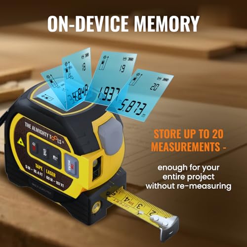 The Almighty Ruler Laser Tape Measure | Smart Range Finder | - Image 4