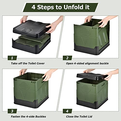 Otraki Emergency Portable Toilet for Camping with Urine - Image 5