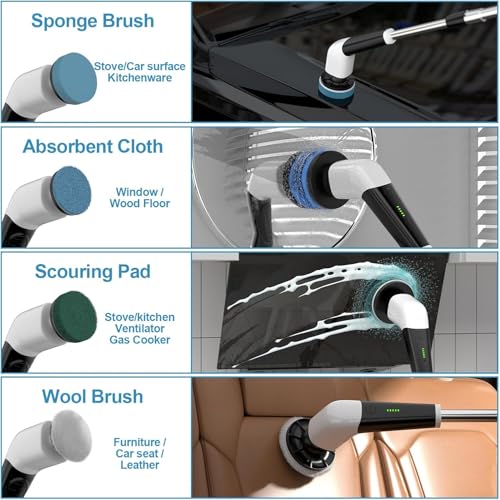 YKYI Electric Spin Scrubber Replacement Brush Heads 8 Pcs Set - Image 6
