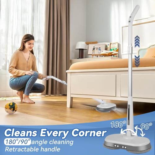 Cordless Electric Mop, Electric Spin Mop with LED | Home Organization - Image 6