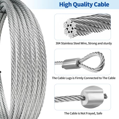 Garage Door Cables and Drums for 7 Ft Door, 8 Ft 6 Inch | Home Repair - Image 5