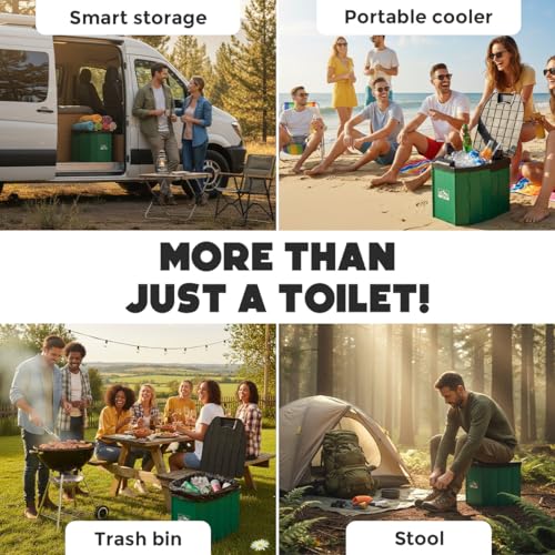 Portable Camping Toilet, Foldable Travel Potty for Adults - Image 7
