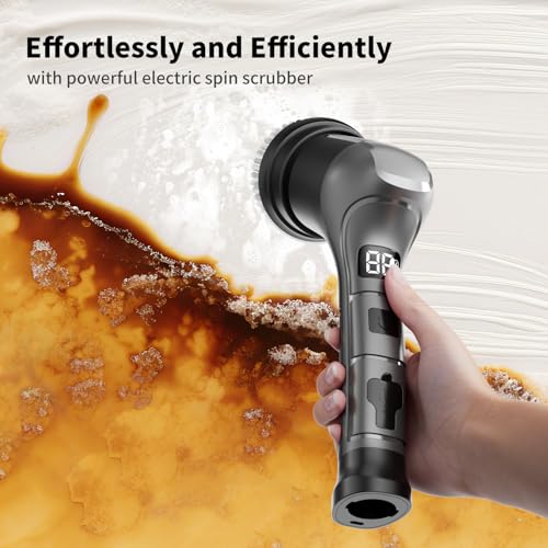 Electric Spin Scrubber, Cordless Handheld Cleaning Brush - Image 5