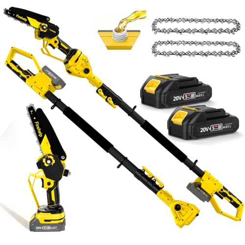 2-in-1 Electric Pole Saws for Tree Trimming, 6 Inch Mini Chainsaw - Image 2