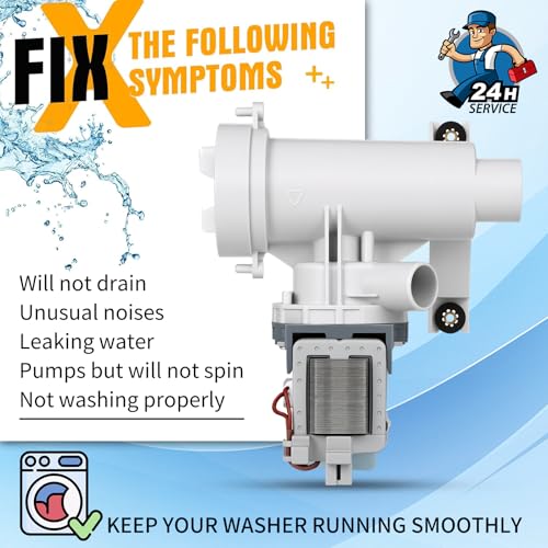 WH11X34740 WH23X25518 Drain Pump GFW450SSM1WW Fit for GE Front - Image 5