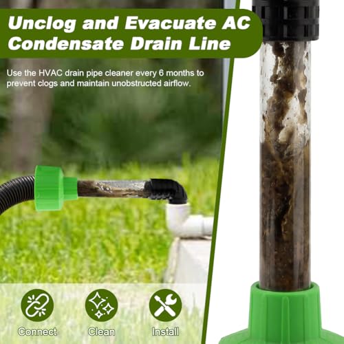 ABS Drain Line Cleaner Adapter, Universal HVAC to PVC AC - Image 8