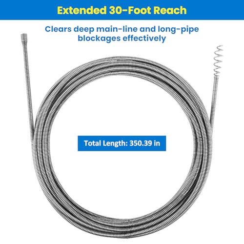 21338 Auto-Spin Replacement Cable for Ridgid - 1/4" x 30' - Image 7
