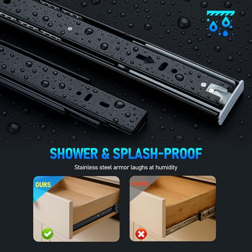 20 Inch Full Extension Drawer Slides, Heavy Duty Side Mount - Image 7