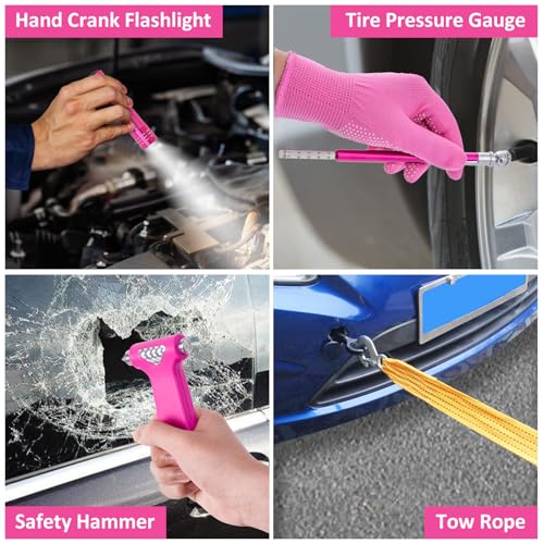 Car Roadside Emergency Kit - Pink Roadside Assistance | Hand Tools - Image 7
